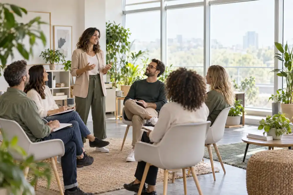 Atelier bien-être au travail dans une entreprise